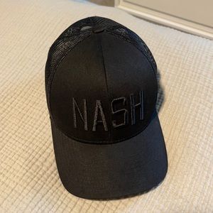 Like New - NASH all black adjustable hat